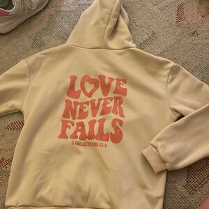 cream hoodie